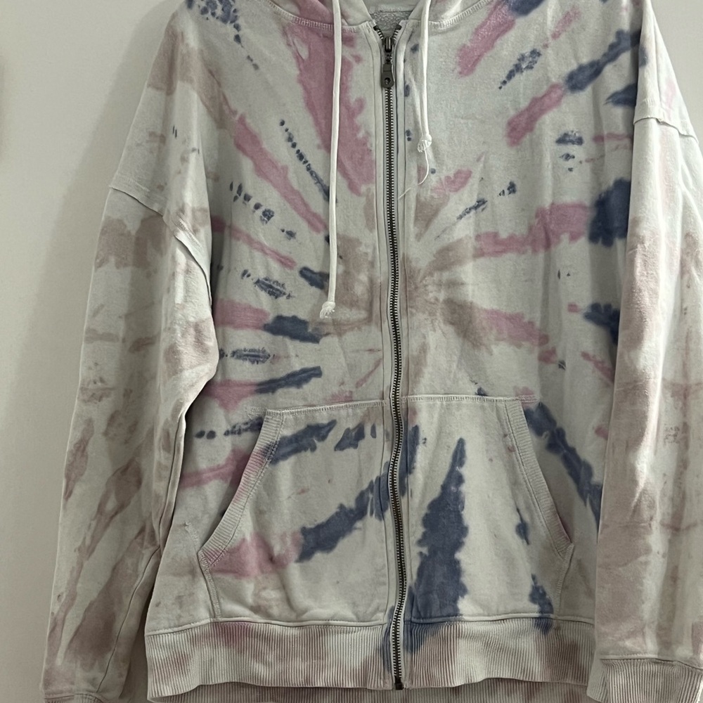 Aeropostale Tie-Dye Zip-Up Hoodie size S